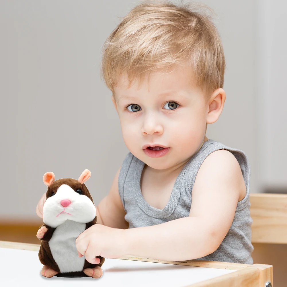 Симпатичный говорящий хомяк плюшевое животное кукла ребенок дети звукозапись