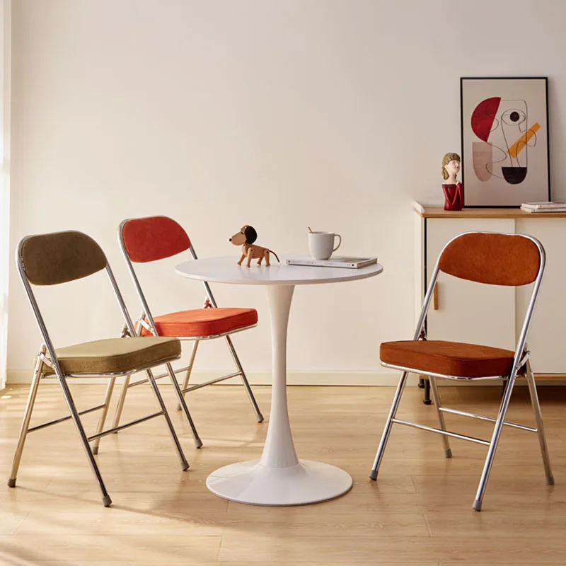 

Trendy Nordic Dining Chairs Modern Luxury Beautiful Ergonomic Living Chairs Foldable Art Deco Sillas De Comedor Home Furniture