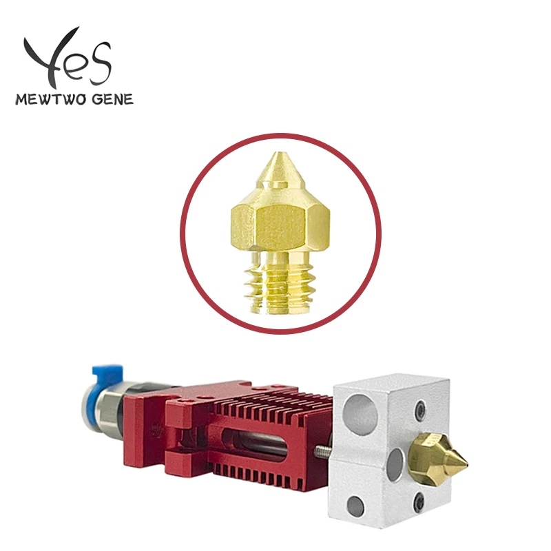 

10 шт латунные сопла 0,4 мм, детали для 3D принтера для Crealiity CR-6 SE Ender-3 S1 Ender-3 S1 Pro Ender-2 Pro
