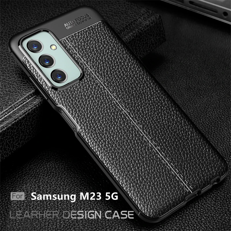 

For Cover Samsung Galaxy M23 5G Case For Samsung M23 5G Capas Bumper Shockproof TPU Soft Leather For Fundas Samsung M23 5G Cover