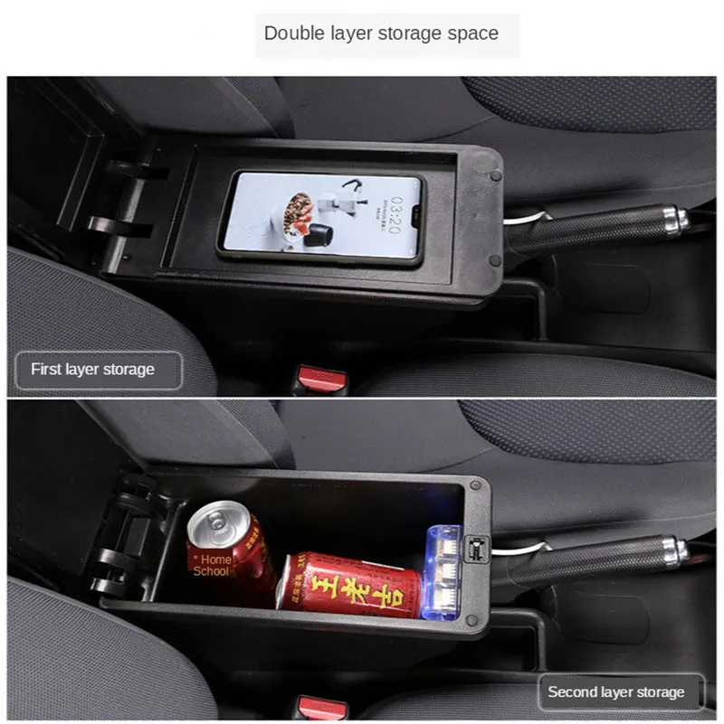 Подлокотник Vw Golf 6 Кожаный/абс-пластик Автомобильная Консоль Для Хранения 5 Mk5 Jetta