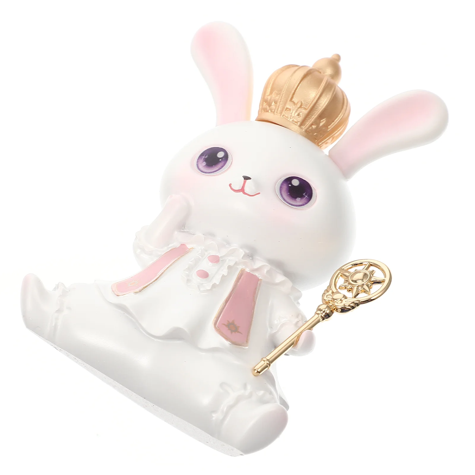 

Cartoon Miniature Rabbit Figurine Resin DIY Bunny Decoration for Desktop Car