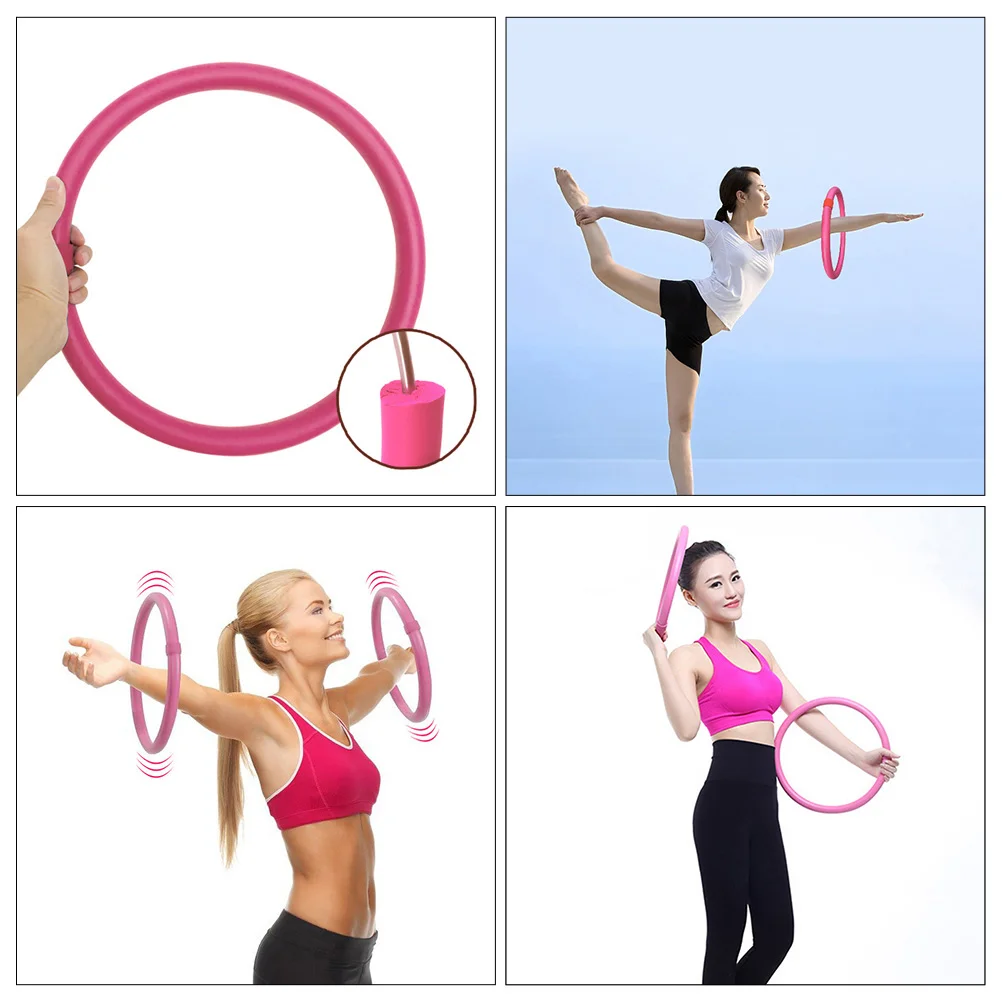 Декор Йога Повязка для упражнений Аксессуары фитнеса Обруч Крытый розовый