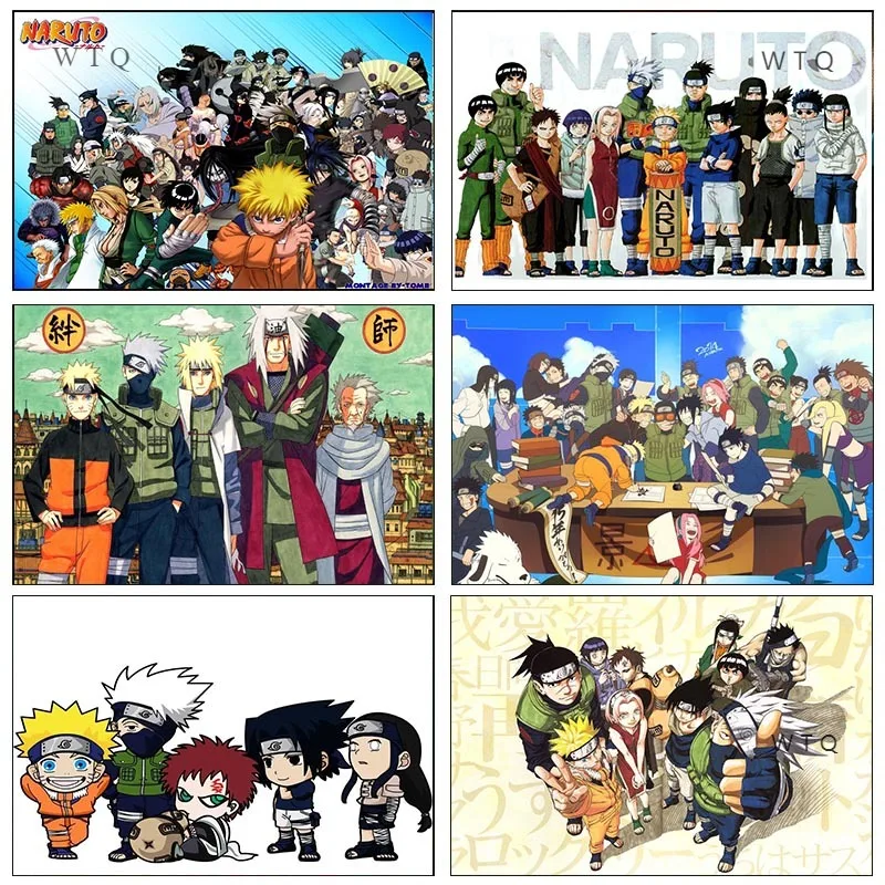 

Canvas Painting Frameless Anime Decor Naruto and Kakashi HD Poster Mural Living Room Bedroom Home Wall Picture Decoration