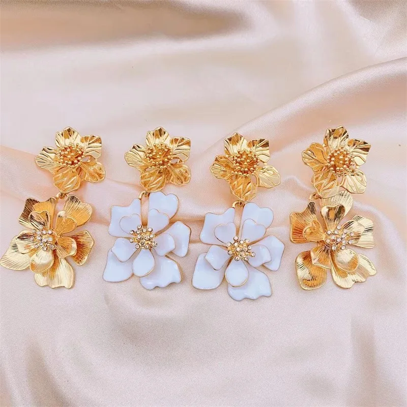 Женские серьги-клипсы в стиле ретро с холодным ветром