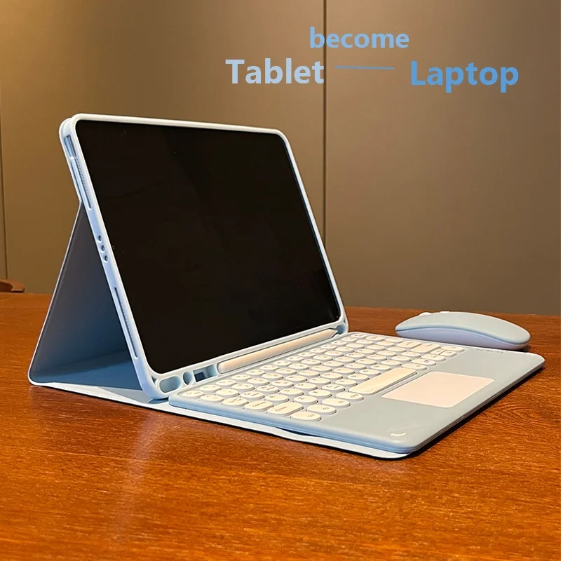 Для Ipad Pro 11 2022 2021 2020 10 2 9th 8 7 9 2017 6th 5th Air 5 4 3 1 Mini 6 10th 10.9 чехол сенсорная клавиатура