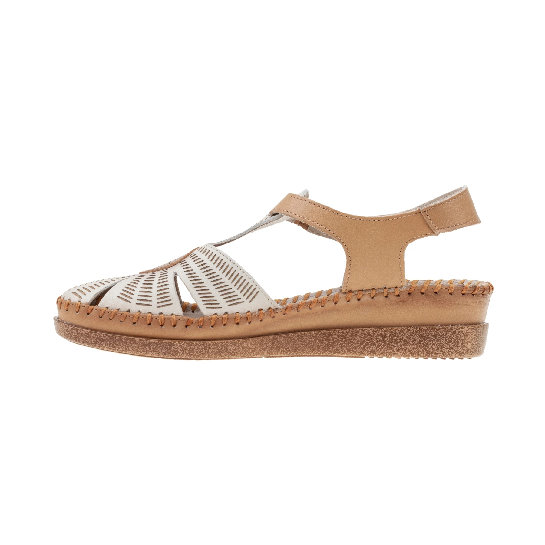Womens sandals brand Zap-Zap 481 red navy blue and beige closed sandal leather footwear very good quality wedge Boho style bohemian summer season