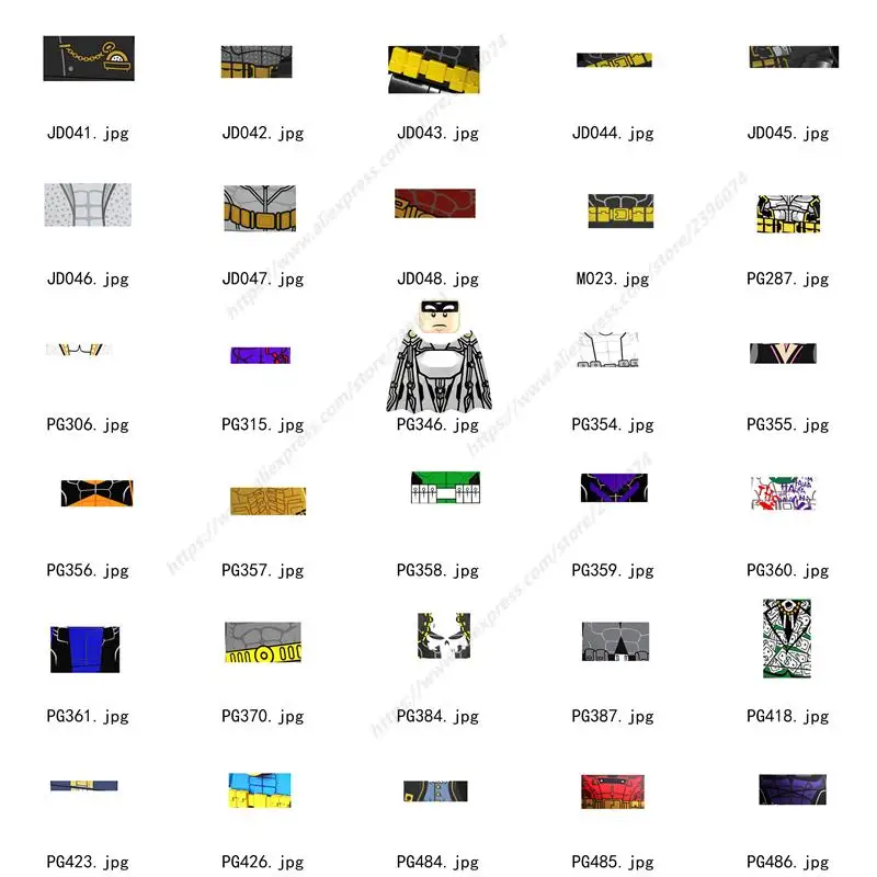 

Single models Figures Head accessories Building Blocks toys for children Series-002
