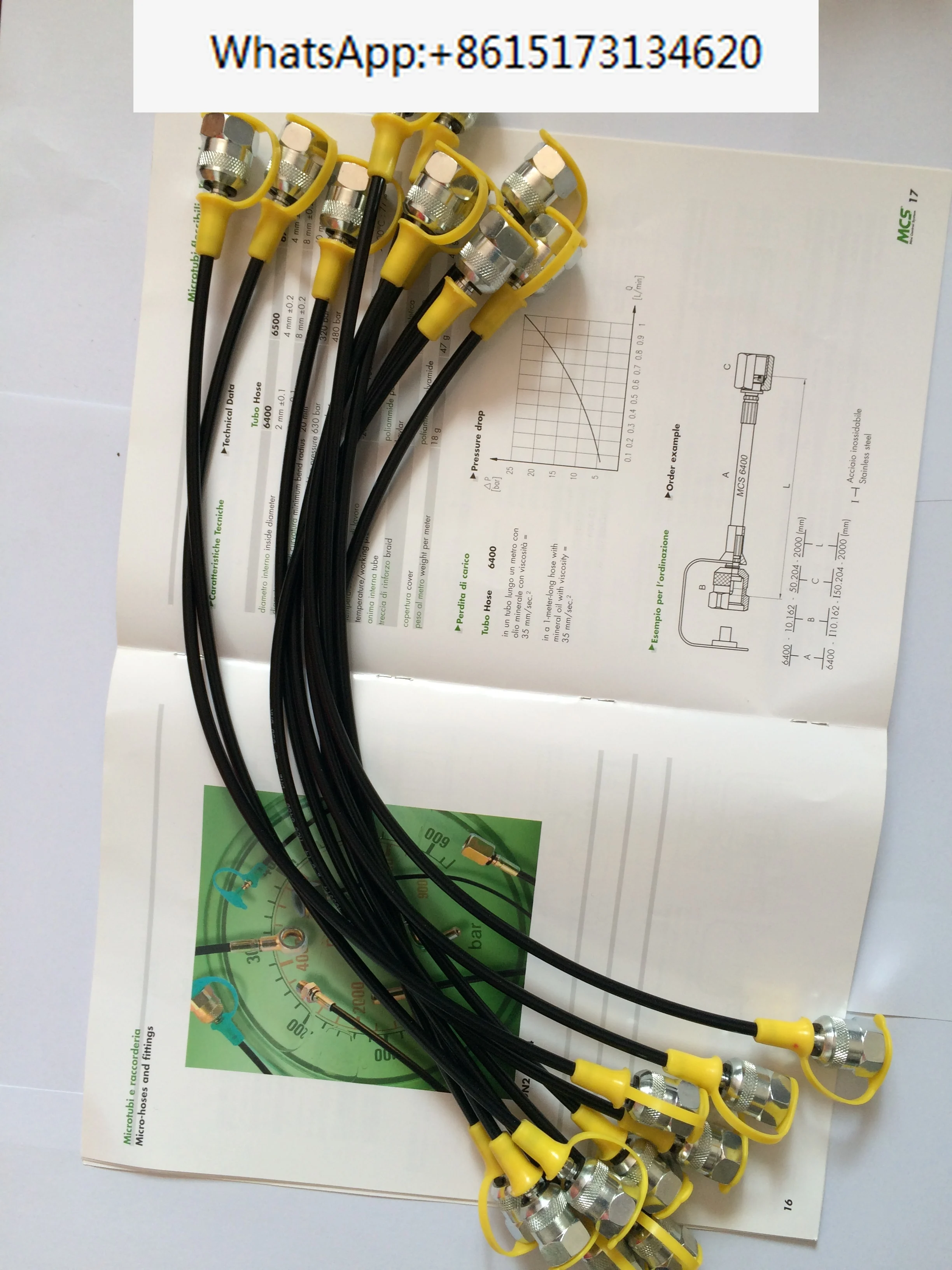 

DN2 imported MCS meter line pressure measuring hose pressure measuring pipe assembly 630bar HFH2-H2-2-P-1000 M16