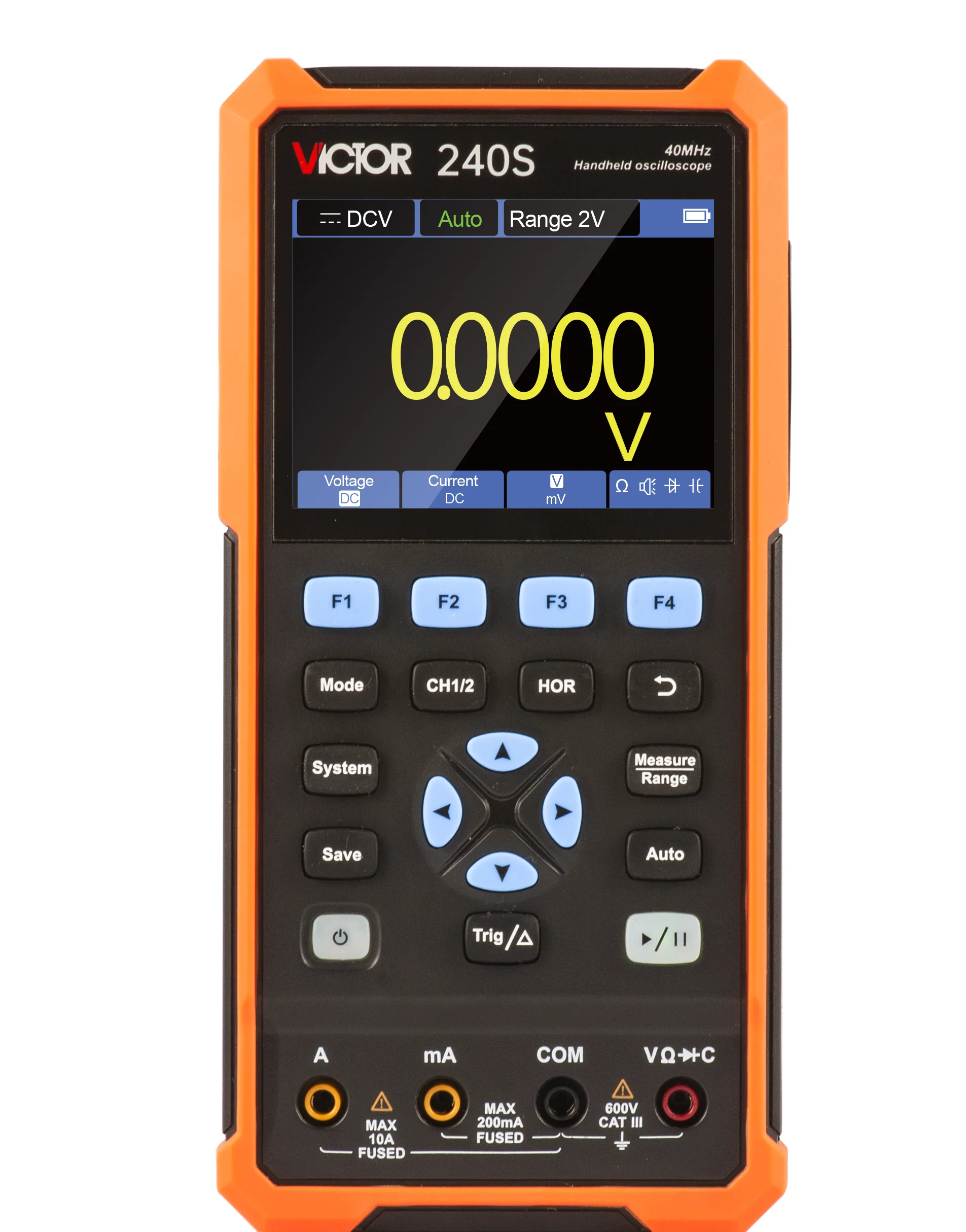 

VICTOR 240 240S 270 270S handheld oscilloscope with multimeter auto range 40MHz 70MHz bandwidth Storage Oscilloscope factory