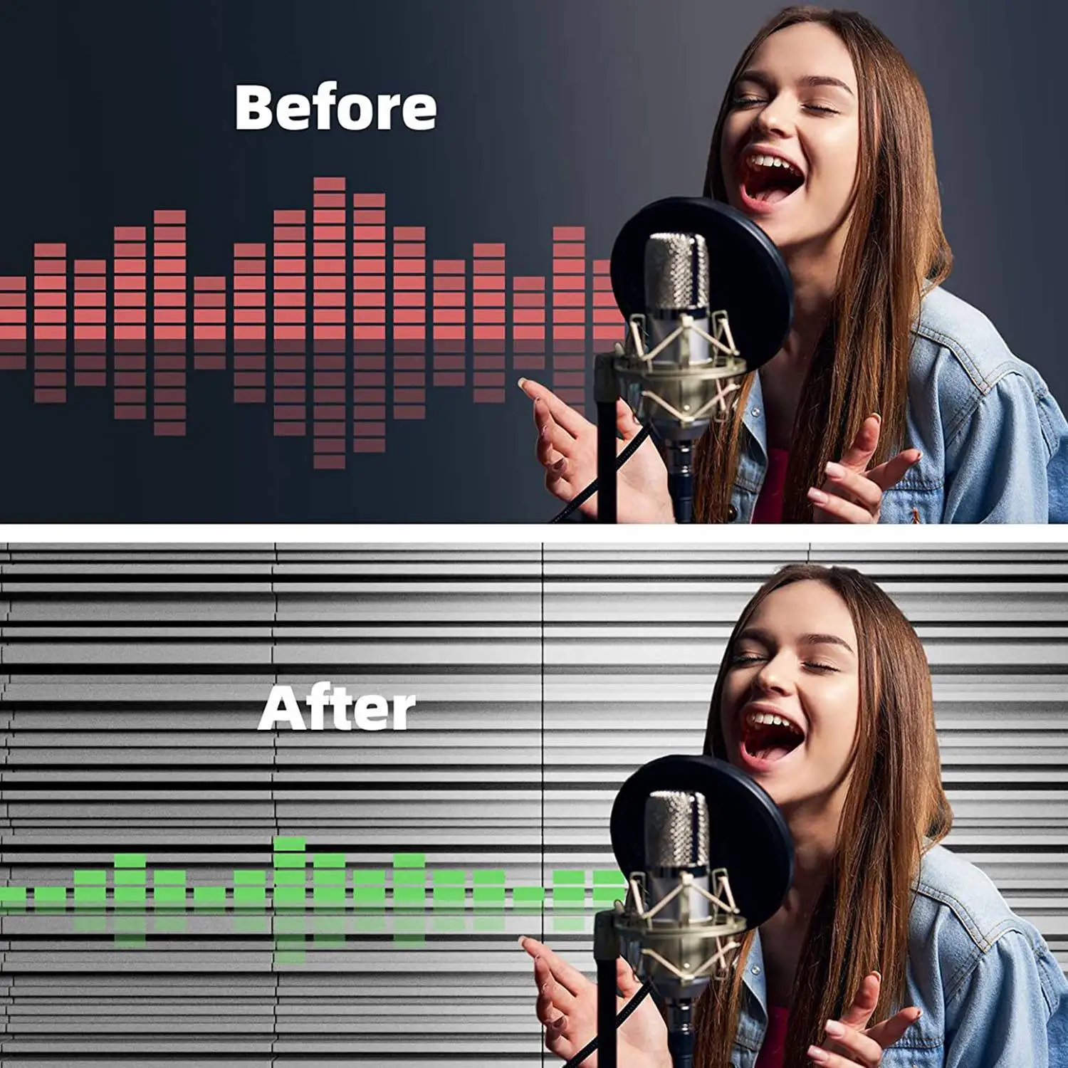 Самоклеящиеся звукостойкие пенопластовые панели 12x12x2 дюйма акустическая пена