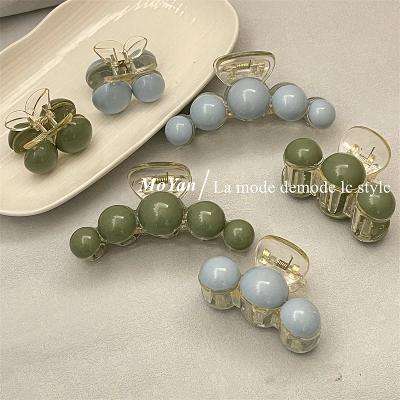 

French Beads Large Size Small Size Grab Clip Early Spring Low Balls Head Back Head Hair Grab Summer Net Red Temperament Shark Cl