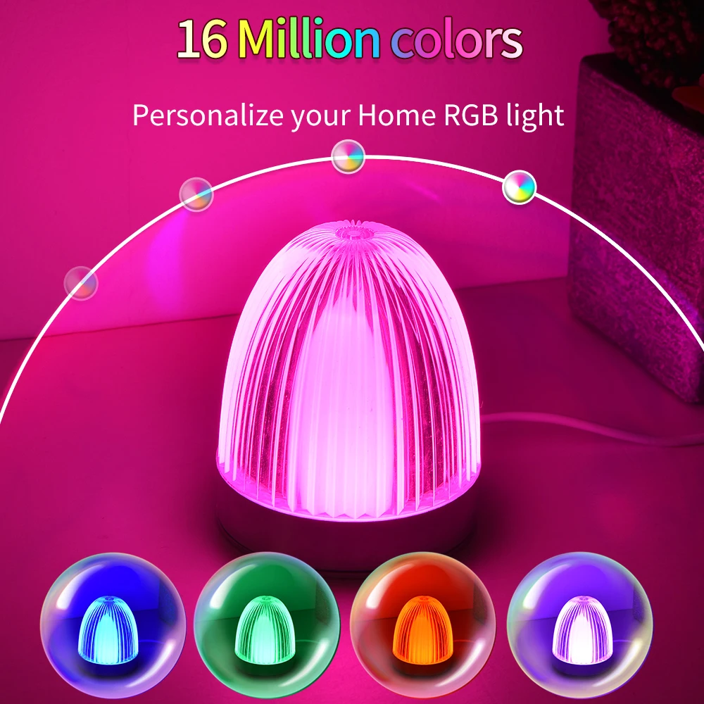 

Voice Control Colorful Reading Light Colorful Rgb Voice Control Smart Table Lamp Decor Reading Light Night Light Smart Life App