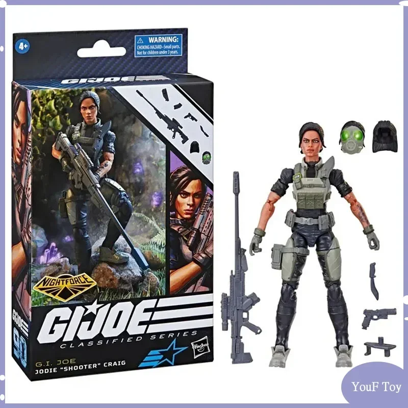 

Original G.i.joe Jodie Shooter Craig Action Figure Gijoe Nightforce Classified Series Anime Figures Figurine Statue Model Doll