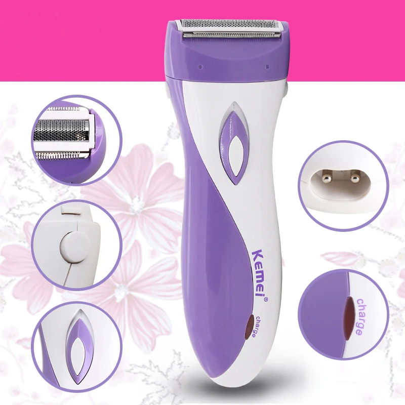 

Hair Remover Lady Shaver Underarm Hair Trimmer Rechargeable Waterproof Bikini Armpit Razor for Women Cordless Epilator