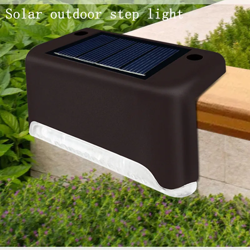 

Waterproof Outdoor LED Step Lamps Garden Solar Light Stair Lighting Solar Courtyard Terrace Guardrail Garden Decor Passage Light