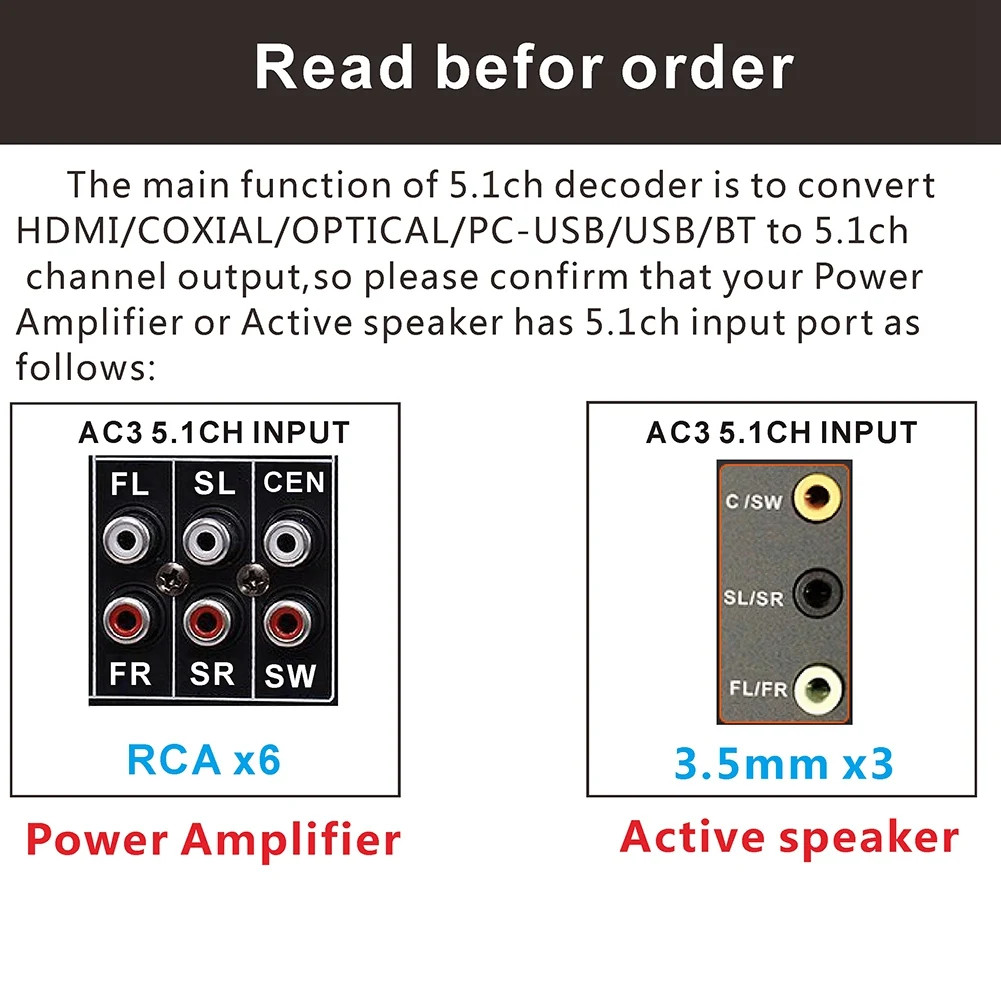 HD851BT DTS AC3 5 1 аудио преобразователь декодер HDMI экстрактор 4K ARC SPDIF коаксиальный