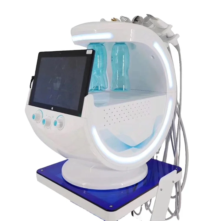 

2022 portable Intelligent skin analyzer smart ice blue system machine 3d facial scanner with touch screen Water Dermabrasion