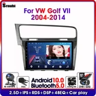 Автомагнитола 2 Din на Android 10,0, мультимедийный видеопроигрыватель 2 Din с RDS и DSP для VW Volkswagen Golf 7 VII 2014-2018, GPS-навигация, Раздельный экран, 4G, Wi-Fi