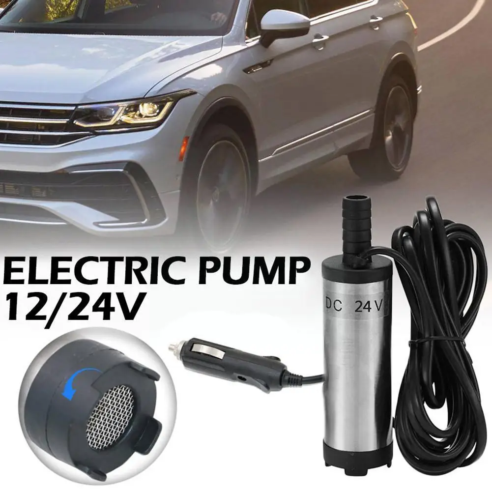 

Портативный Электрический погружной мини-насос 12 В 24 В постоянного тока для перекачки масла воды корпус из алюминиевого сплава 12 л/мин топливный перекачивающий насос C5R8