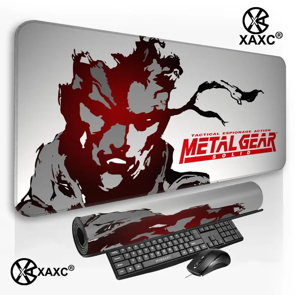 Фото Коврик для мыши M-Metal Gear Solid для ПК, аксессуары для компьютерных клавиатур, нескользящий коврик для мыши, игровой коврик для ноутбука HYBXXC №3