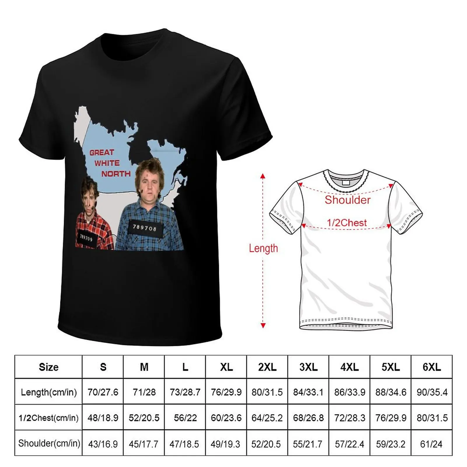Bob and Doug Mckenzie Mugshot - футболка SCTV Legends уличная одежда больших размеров футболки для