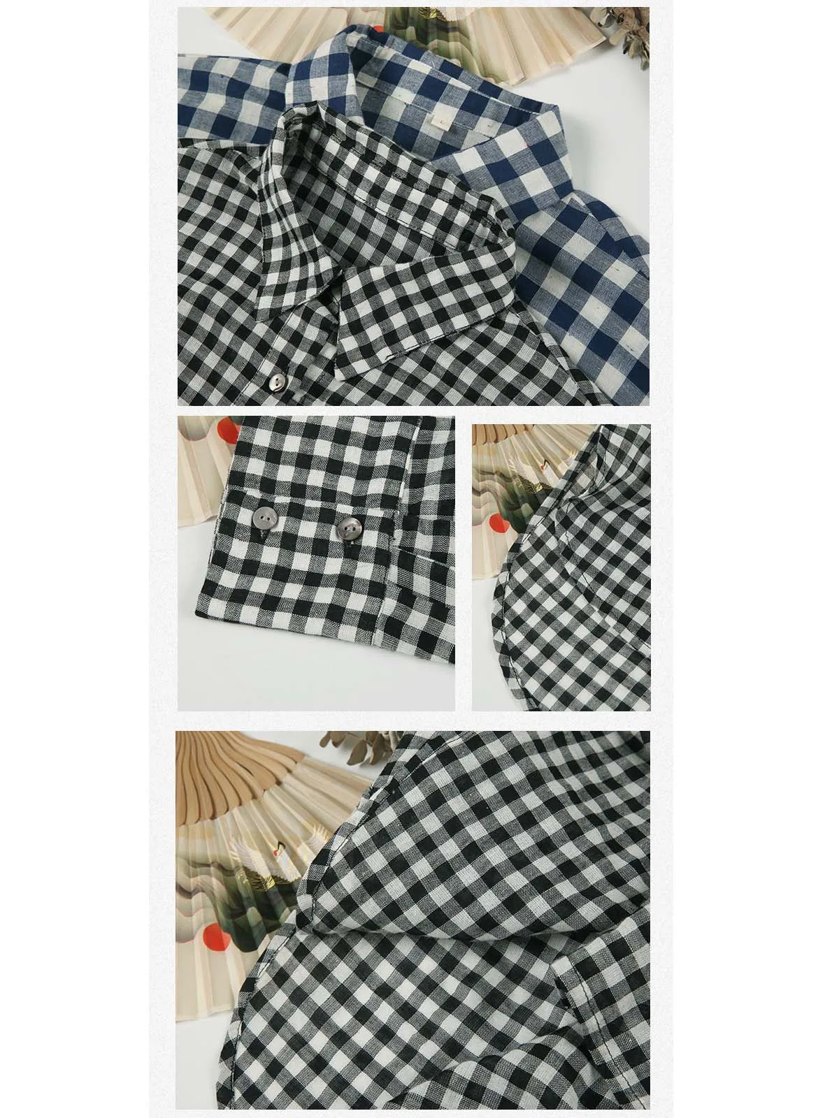 Женская рубашка Embellike клетчатая oversize из полиэстера