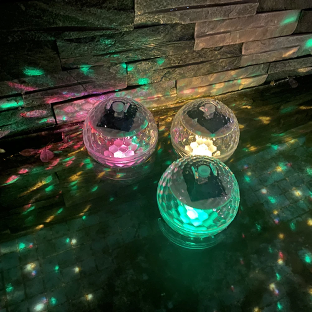 

Solar Powered Water Float Light Magic Ball Waterproof Pool Floating Night Light Solar Powered Ground Pathway Decor