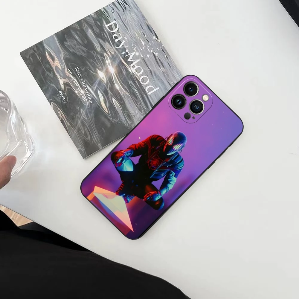 Чехол для телефона S-Spider-M-Man iphone 15 14 13 12 11 Mini Pro Max Plus Противоударная задняя крышка