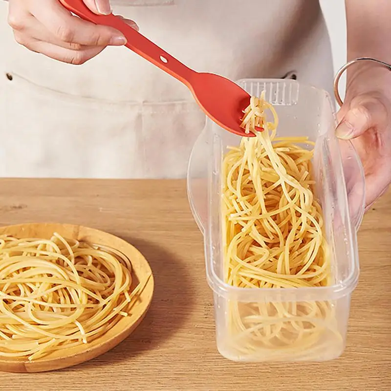 

Microwave Pasta Cooker Heat Resistant Pasta Steamer With Lid Noodle Spaghetti Cooking Box Fruit Containers Kitchen Accessories