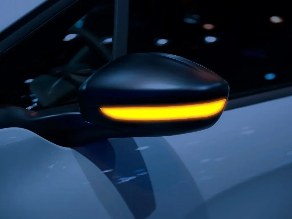 Динамический поворотный сигнал внешний зеркальный индикатор для Peugeot 208 2008 12 '-22