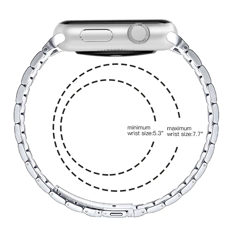Metal Strap for Apple Watch Band 44mm 42mm 40mm 38mm 41 45mm Stainless Steel Bracelet for iWatch 7 6 SE 5 4 3 Series Accessories
