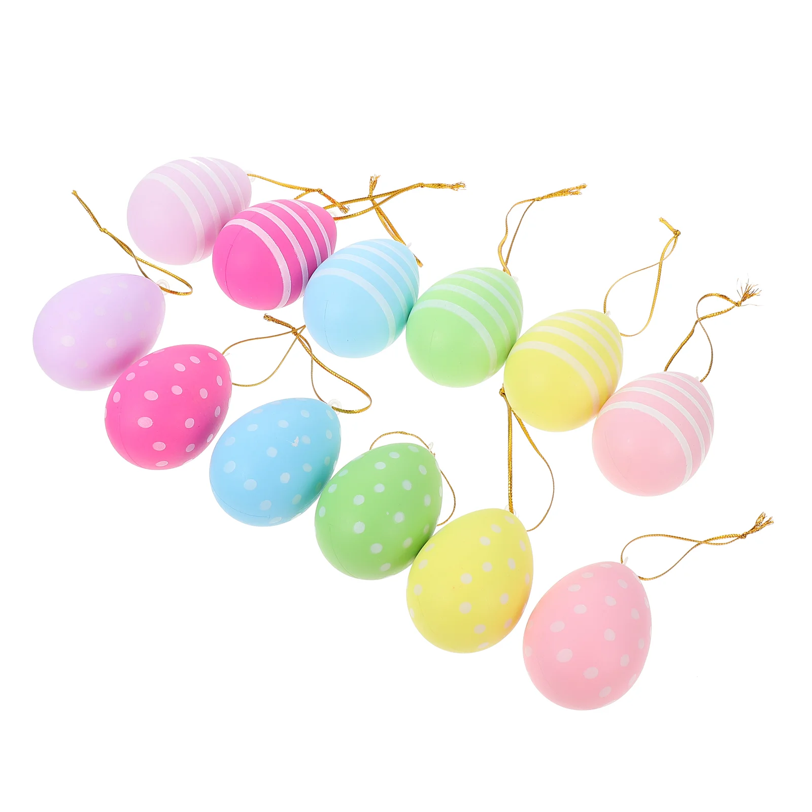 

24pcs Colorful Eggs Eggs Decorative Hanging Eggs Egg Tree Hanging Ornaments Party Favor Gifts Colorful