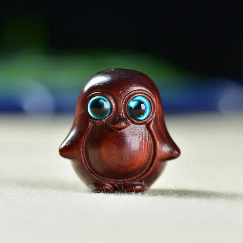 Мини-прекрасная деревянная резьба, маленький пингвин, орнамент, сделай сам, брелок, кулон, детский подарок, сувениры для мероприятий