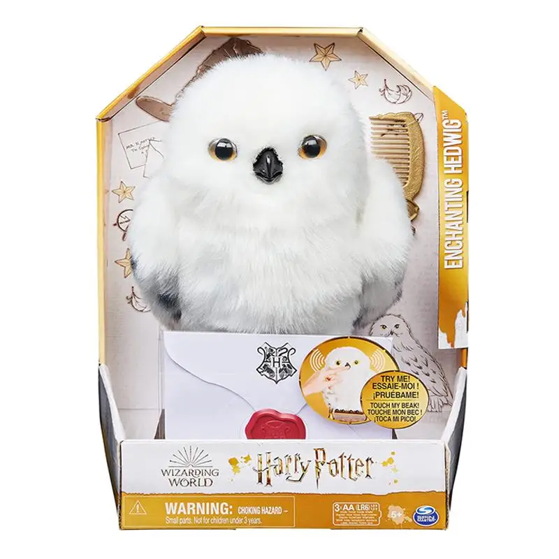 

Enchanting Hedwig Series Interactive Owl with Over 15 Sounds and Movements Kawaii Anime Plush Model Toy for Kids