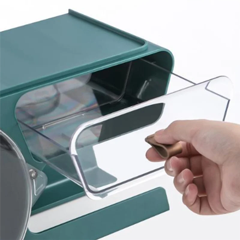 

No Punching Paper Towel Rack Wall-Mounted Toilet Paper Box Bathroom Accessories Wc Storage Rack Hair Dryer Holder White