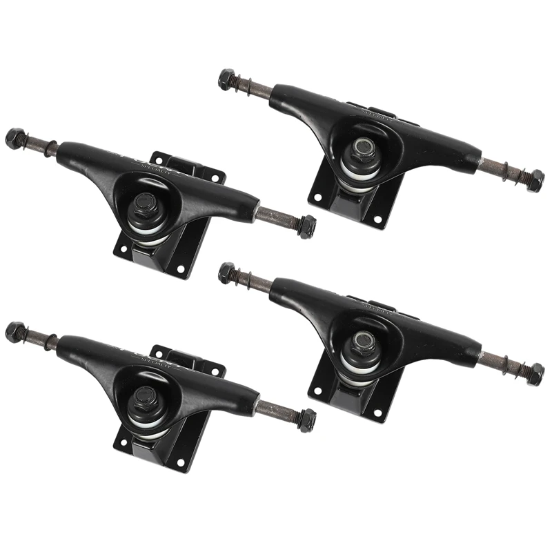 

PUENTE 4Pcs Generic 5 Inch Adult Skateboard Bracket Truck Accessory Magnesium Alloy Shock Resistant Skateboard Trucks