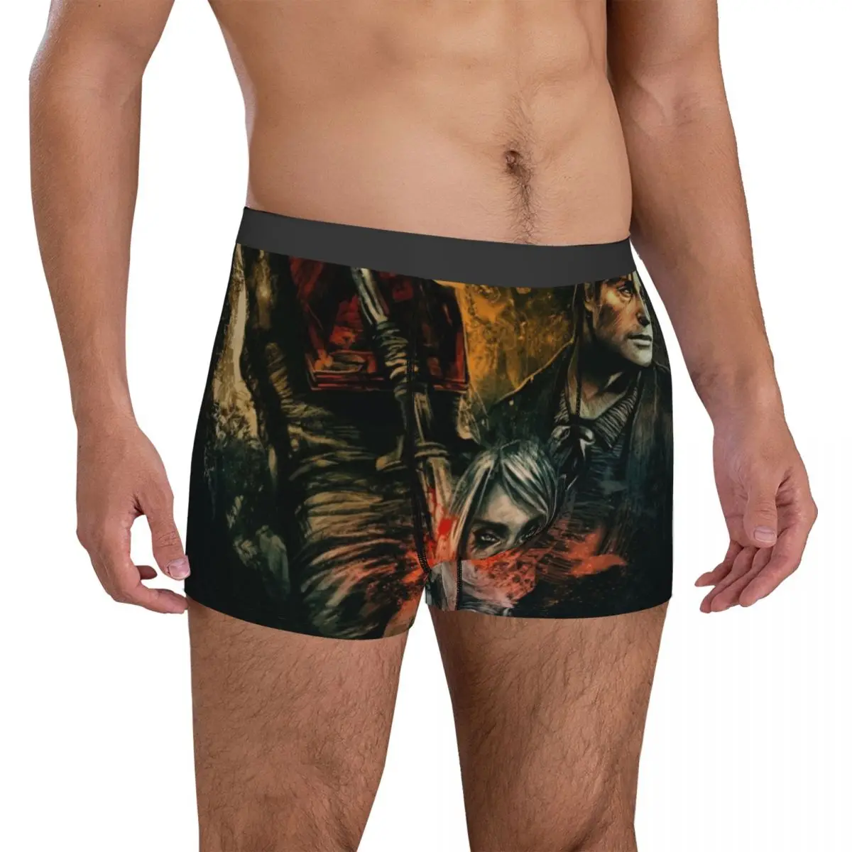 

Нижнее белье Silent Hill, мужские трусы Silent Hill, мягкие трусы-боксеры на заказ, шорты высокого качества, трусы большого размера