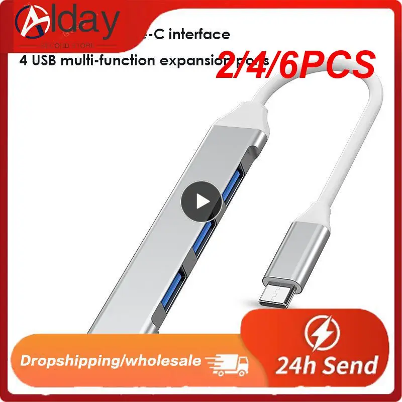 

2/4/6PCS Usb Adapter Station Usb 3.0 Hub Docking Station 4 In 1 Docking Station Usb Hub Tf Sd Reader Data Hub Laptop Accessories