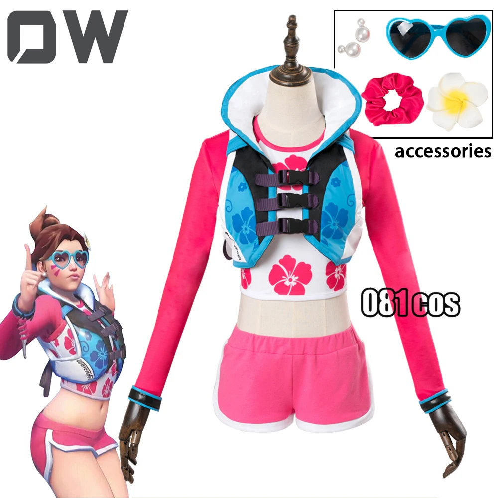 Костюм для косплея из игры OW DVA Hana Song костюм Waveracer Skin костюмы взрослых женщин и