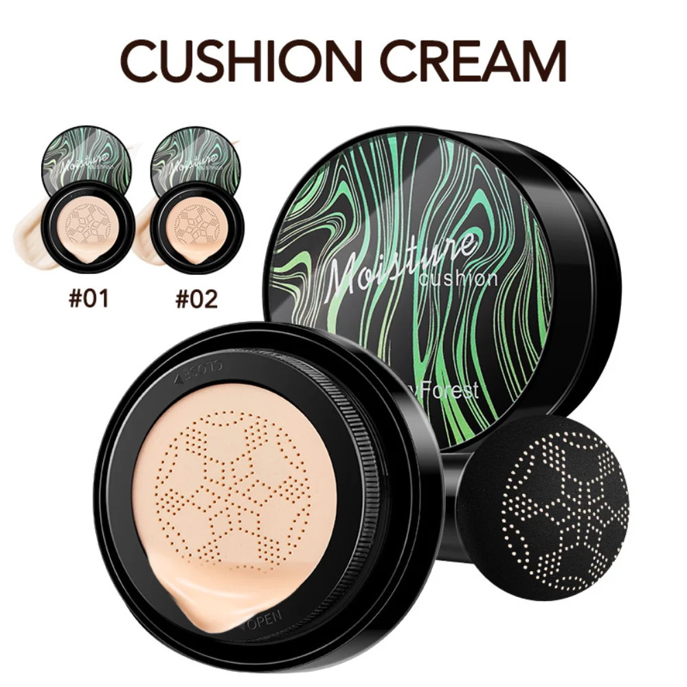 

Sdotter Mushroom Head Air Cushion BB Cream Oil Control Concealer Whitening Air Cushion Waterproof Sweatproof Face Primer Women C