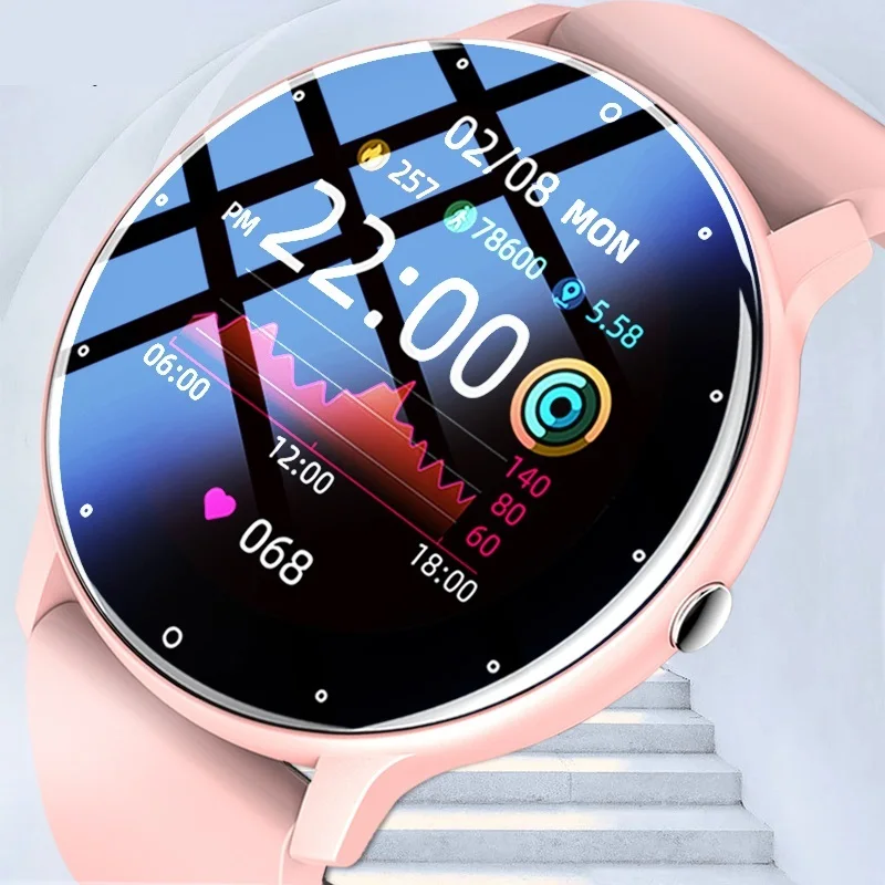

2022 New Smart Watch Women Full Touch Screen Sport Fitness Watches IP67 Waterproof Bluetooth For Android ios smartwatch