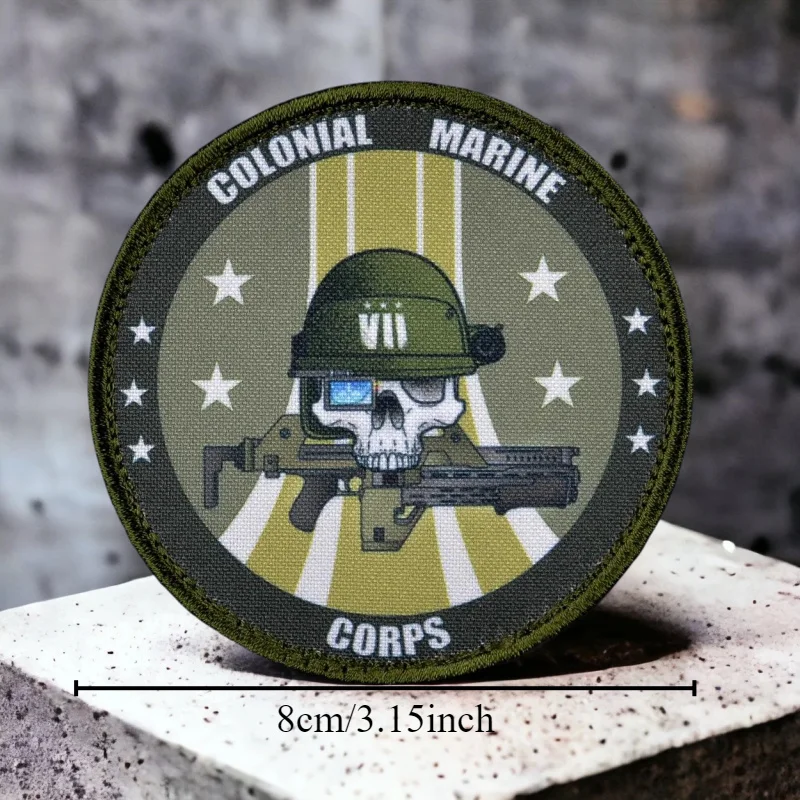 Тактическая нашивка в колониальном корпусе морской пехоты значок с принтом на