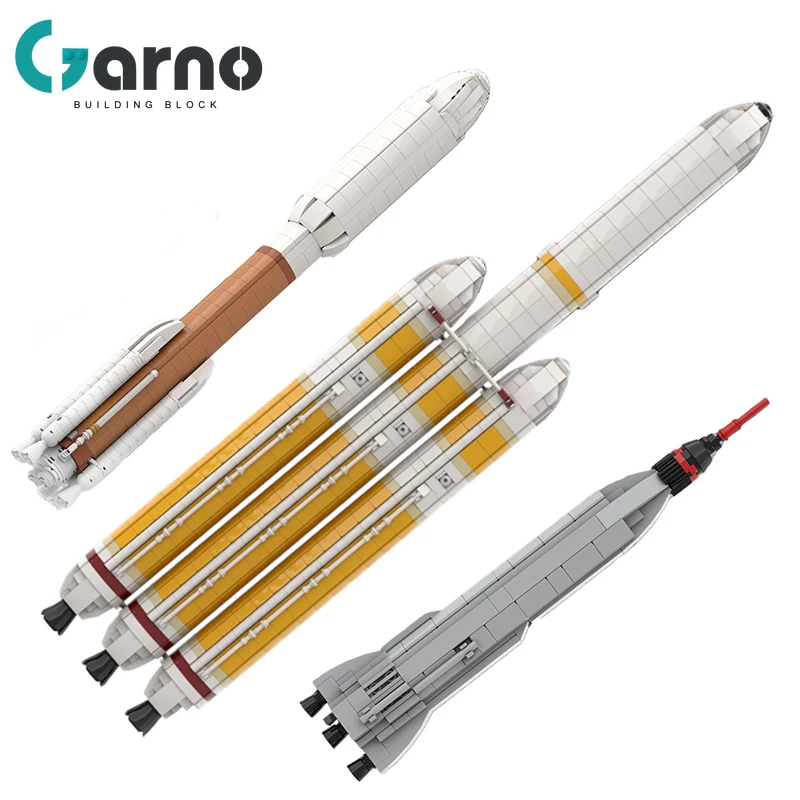 

Garno City Rocket Series Parker Solar Probe's Delta Heavy Rocket Hercules V Space Rocket Building Blocks Model Children Toy Gift
