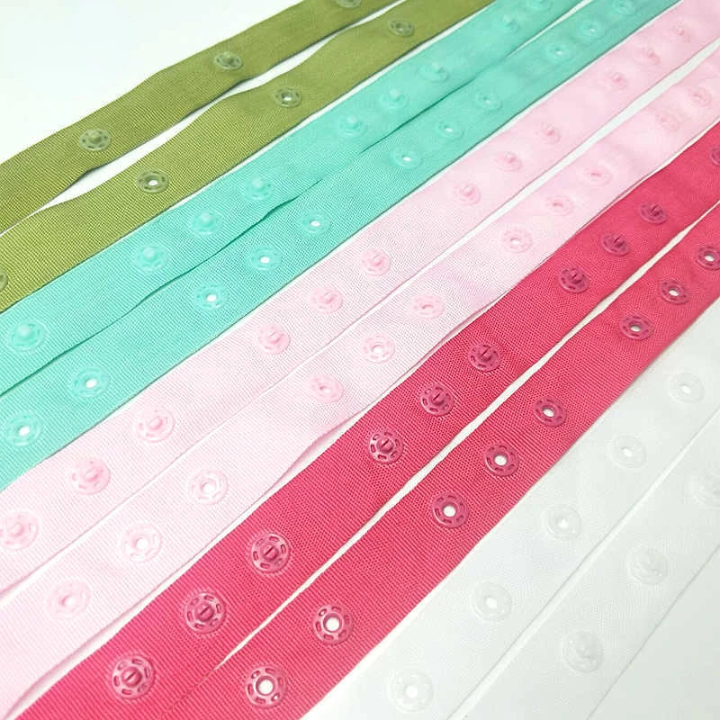 

18mm 1 meter/lot Nylon With Buttons Belt For Kid's Clothes Bags Quilt Sewing Accessories