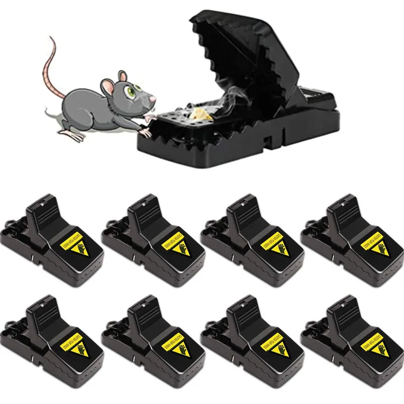 

Mouse Trap Set of 8 Professional Mouse Trap Rat Trap Snap Trap Reusable In The Kitchen and Garden (2/4/8 Pack)