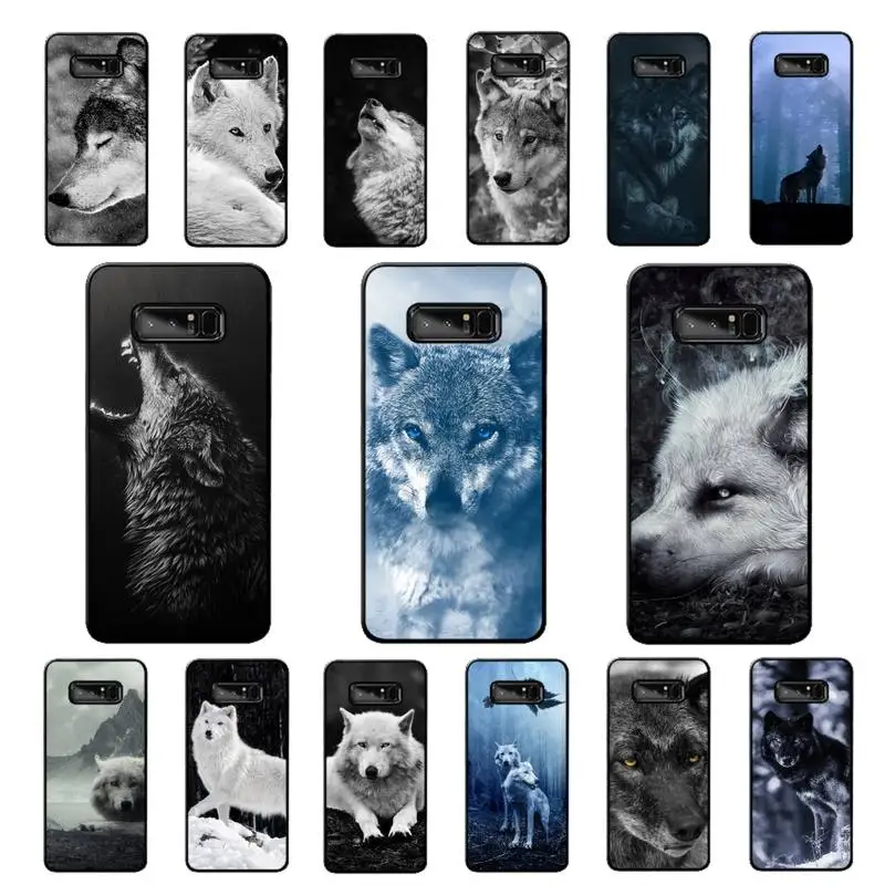 

MaiYaCa Animal Wolf Phone Case for Samsung Note 5 7 8 9 10 20 pro plus lite ultra A21 12 02