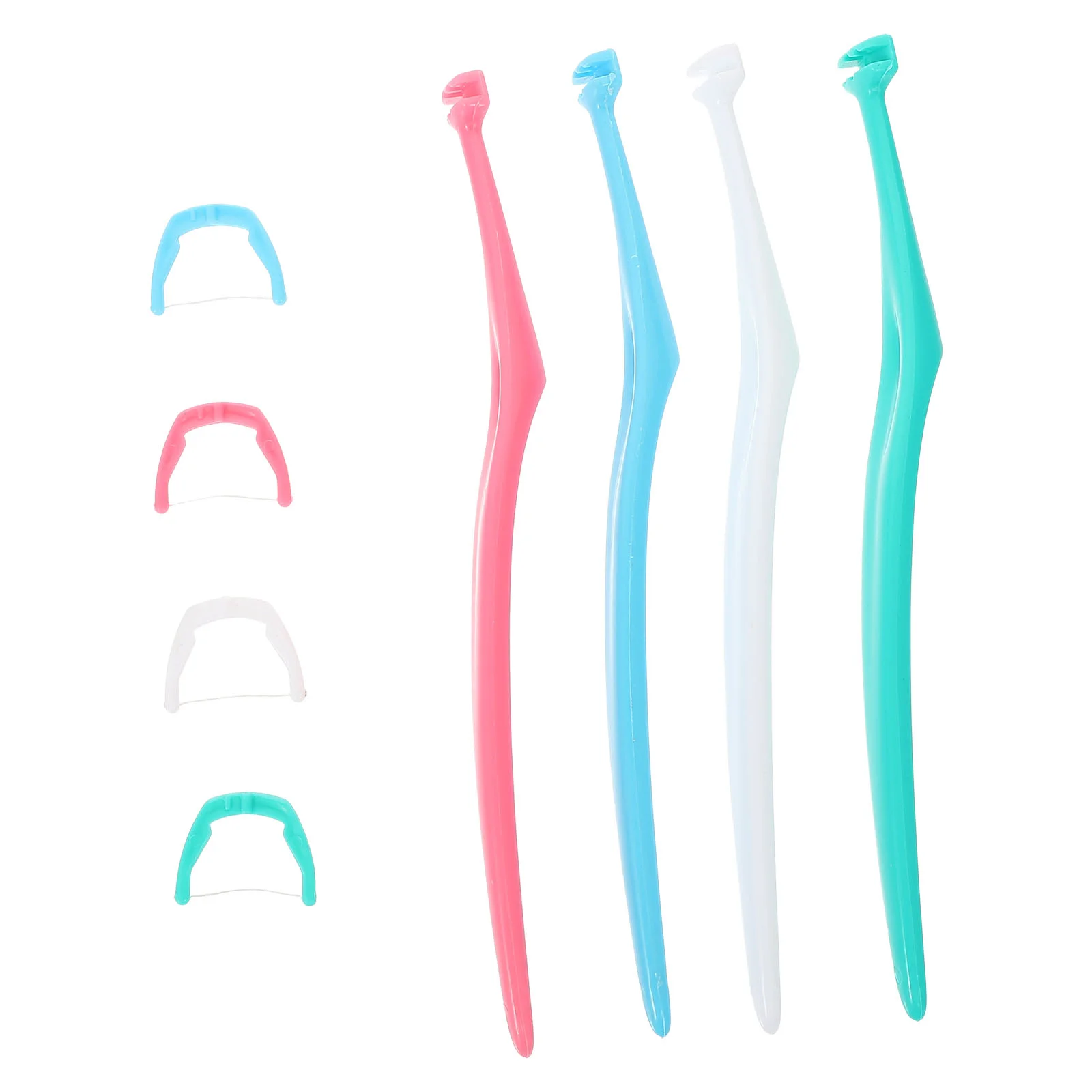 Floss Dental Holder Reusable Picks Teeth Thread Toothpicks Oral Sticks Stick Flosser Refill Heads Flossers Pick Replaceable