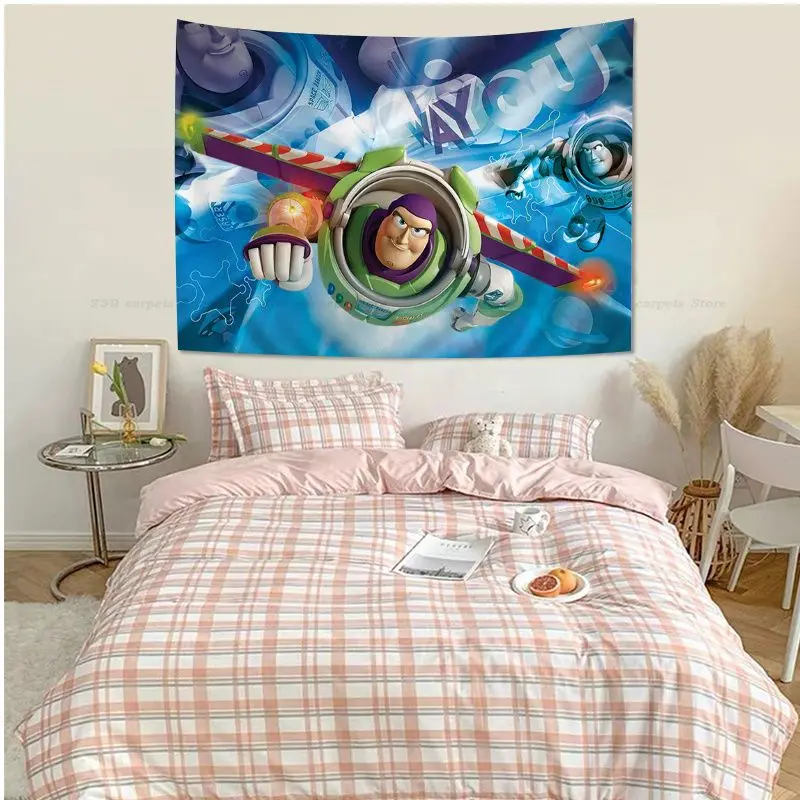 Настенный яркий гобелен с изображением истории игрушек Диснея недорогой