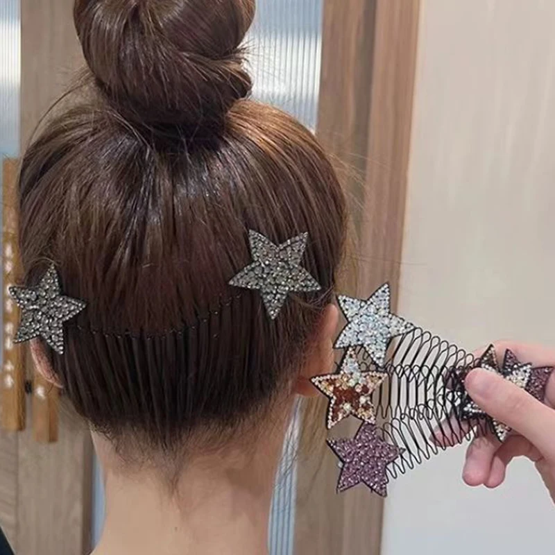 Блестящая металлическая расческа для волос женщин инструмент обшивки со